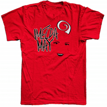 Buy Online Imelda May - Red Black Face Logo Mens T-Shirt