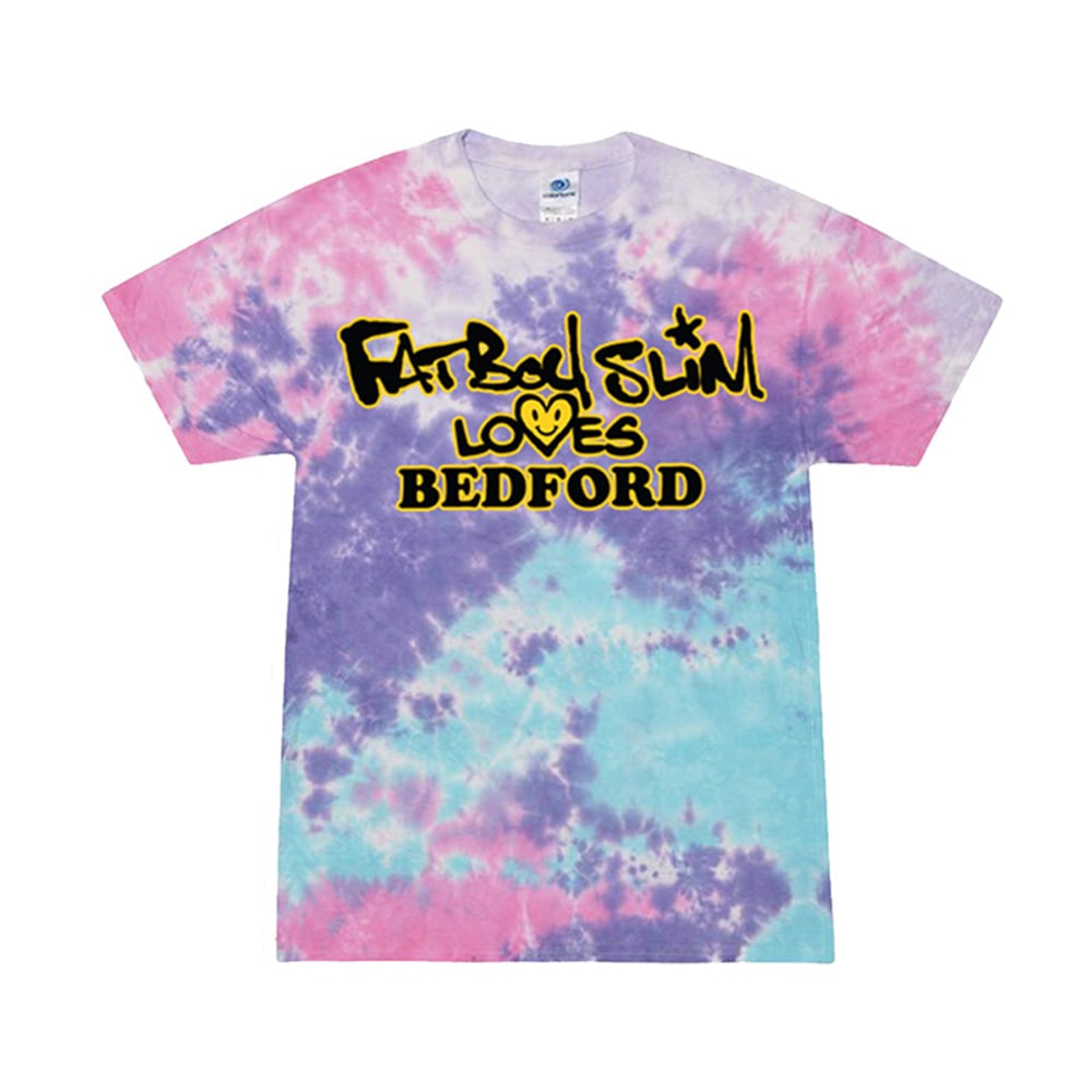 Buy Online Fatboy Slim - Cotton Candy 'Bedford Loves' Tie Dye T-Shirt