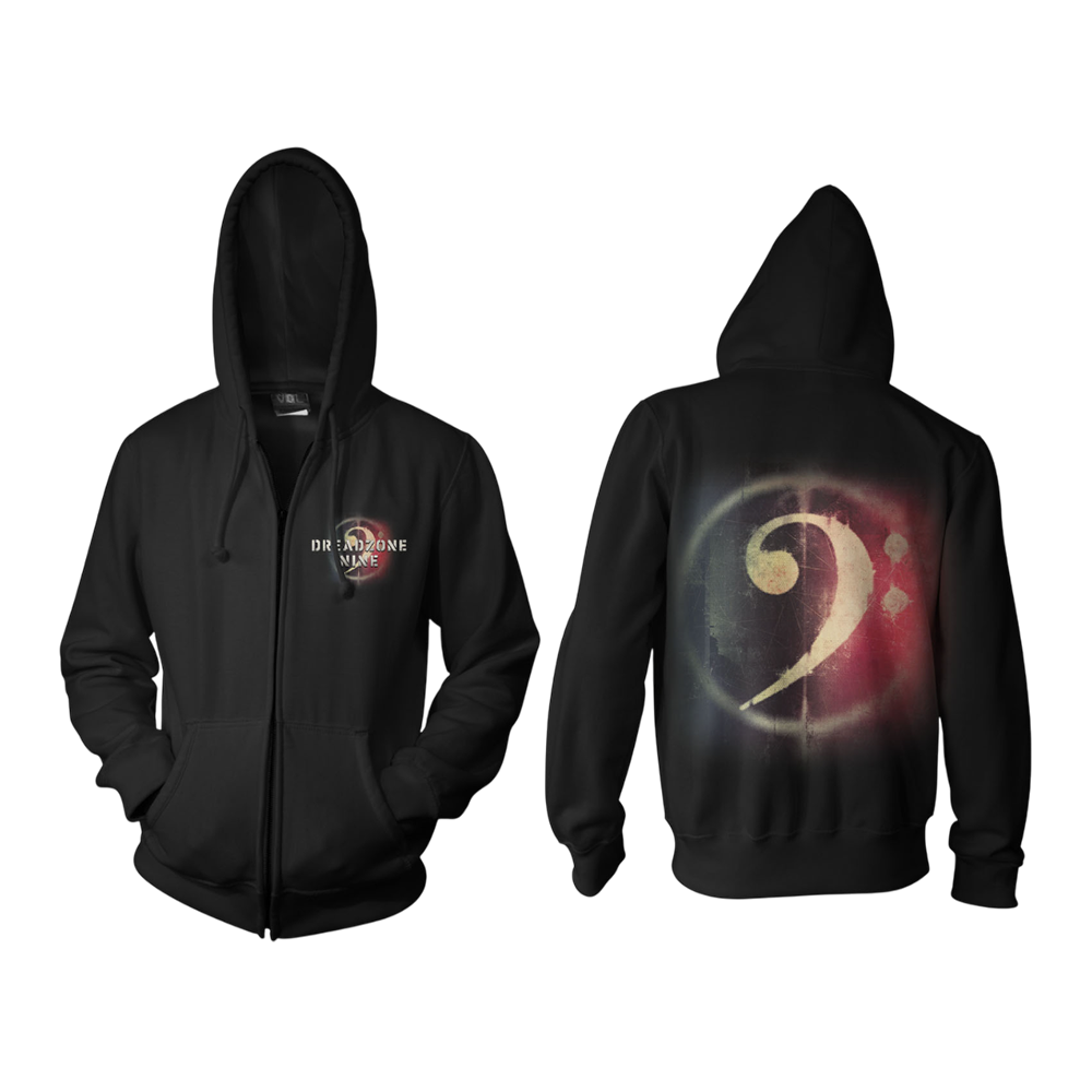 Nine Zip Hoodie (Black) | Dreadzone | Townsend Music