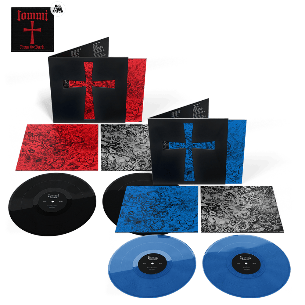 Buy Online Tony Iommi - From The Dark Transparent Blue Double Vinyl + Black Double Vinyl (Includes Patch)