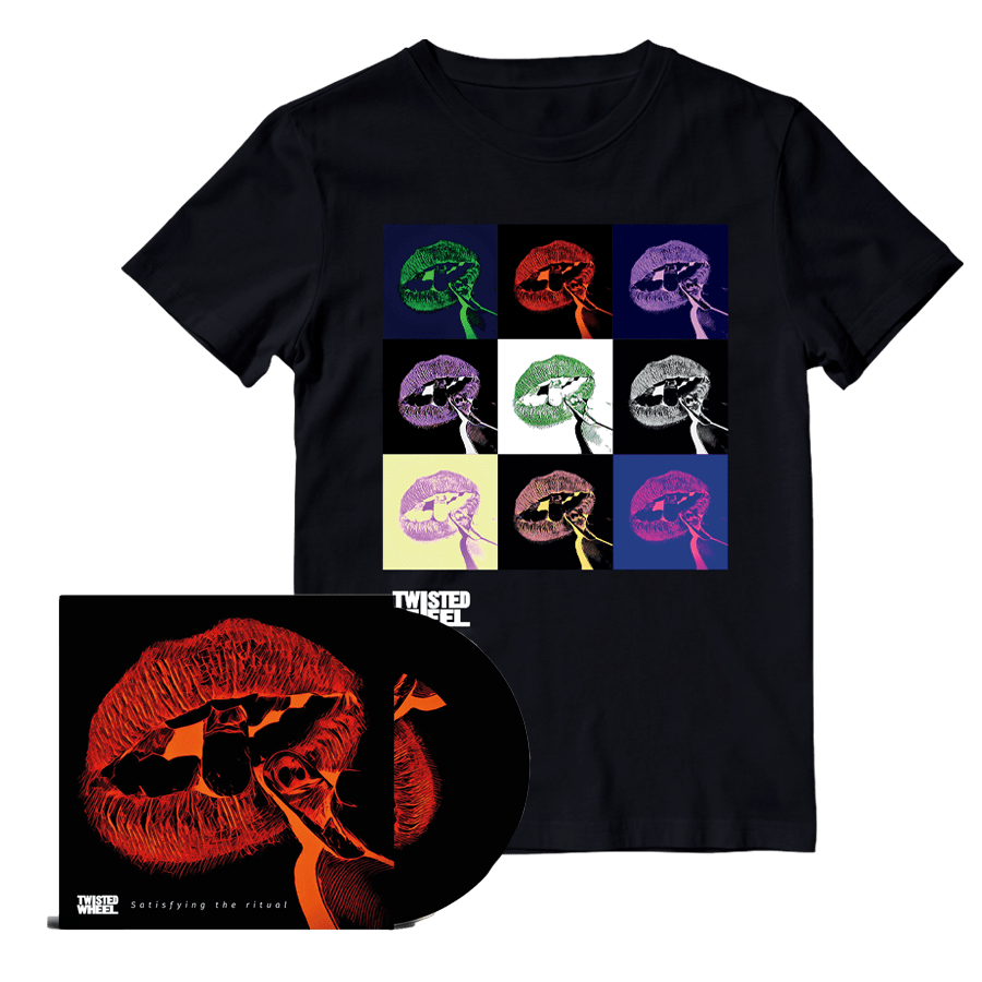 Buy Online Twisted Wheel - Satisfying The Ritual CD + Boxed Lips Black T-Shirt