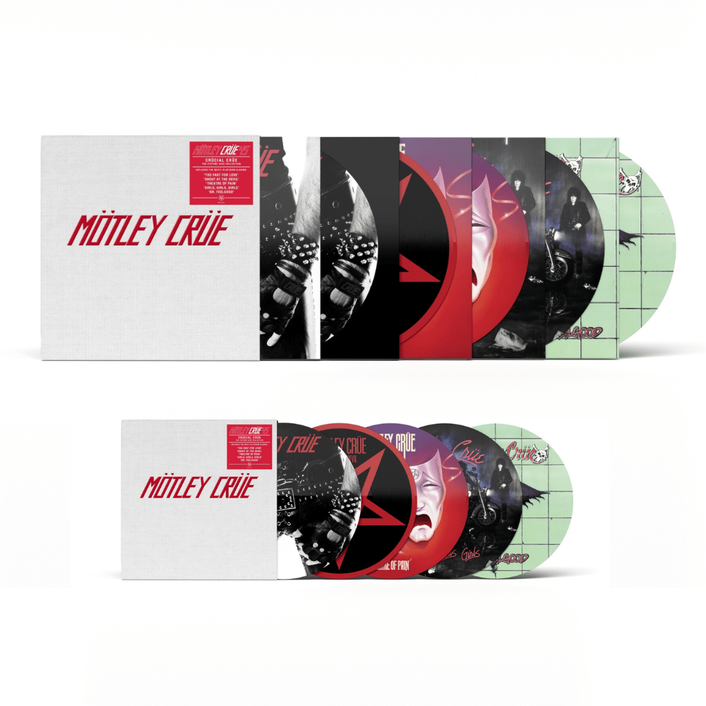 Crucial Crue 40th Anniversary 5CD + 5LP Picture Disc Boxsets