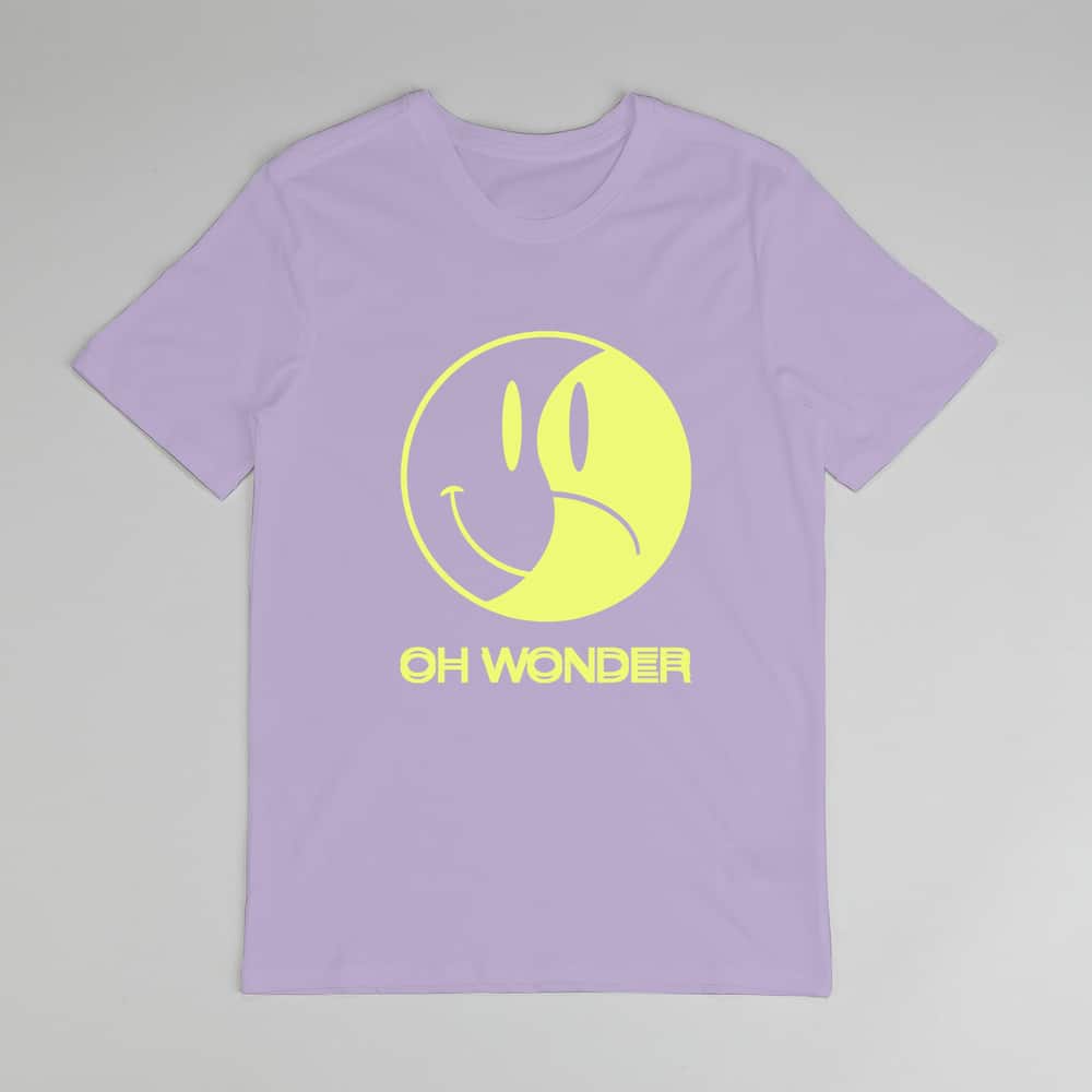 Buy Online Oh Wonder - Purple Happy/Sad T-Shirt