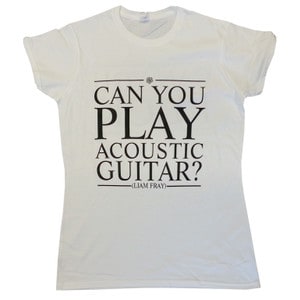 Buy Online Liam Fray - Ladies Acoustic White T-Shirt