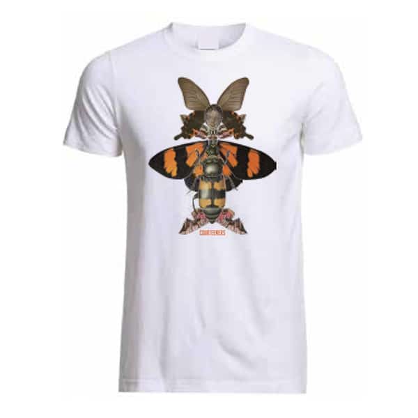 Buy Online Courteeners - White Insect T-Shirt