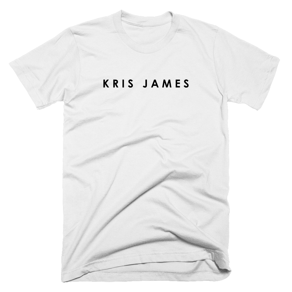 Buy Online Kris James - White Logo T-Shirt