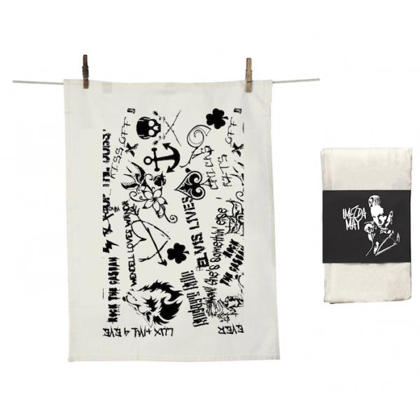 Buy Online Imelda May - Black & White Tea Towel
