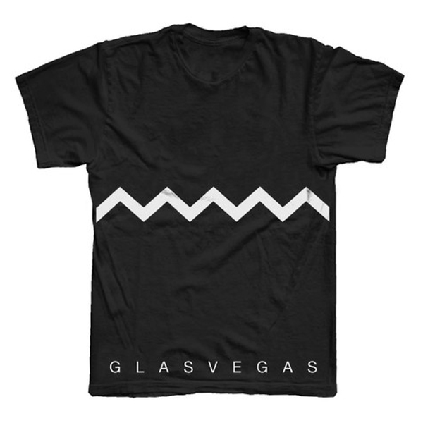 Buy Online Glasvegas - Black Chevron T-Shirt