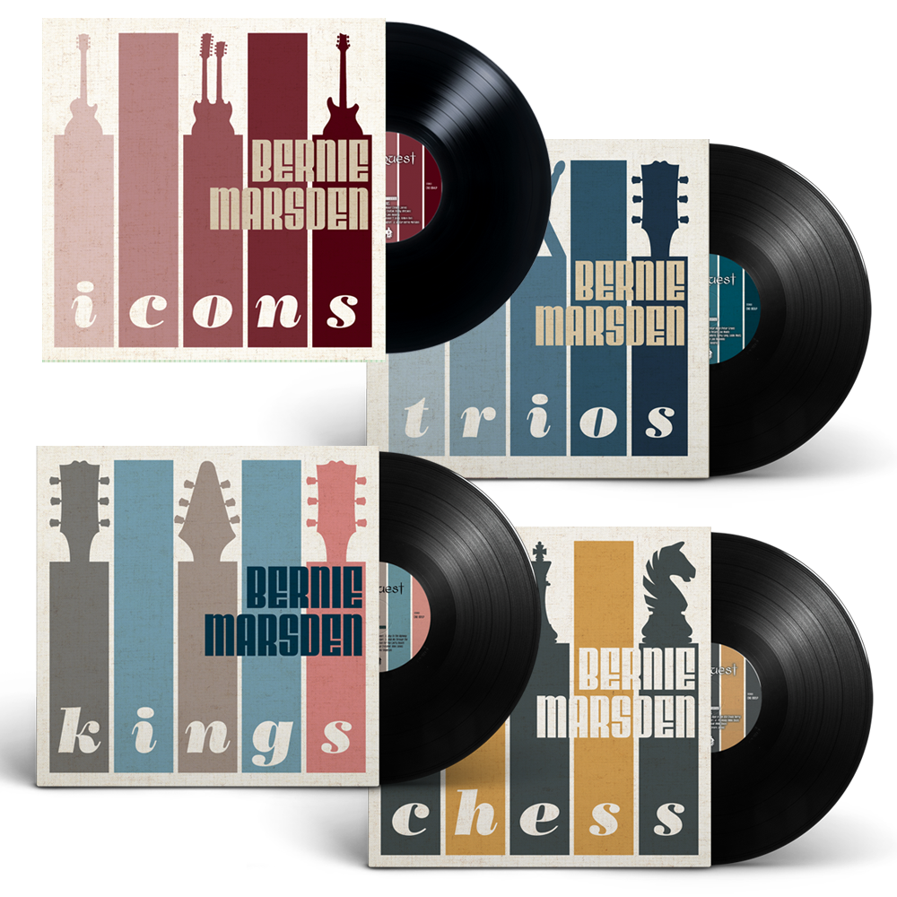 Buy Online Bernie Marsden - The 'Inspirations' Series 4 LPs with Exclusive Double Sided Collectors Cards