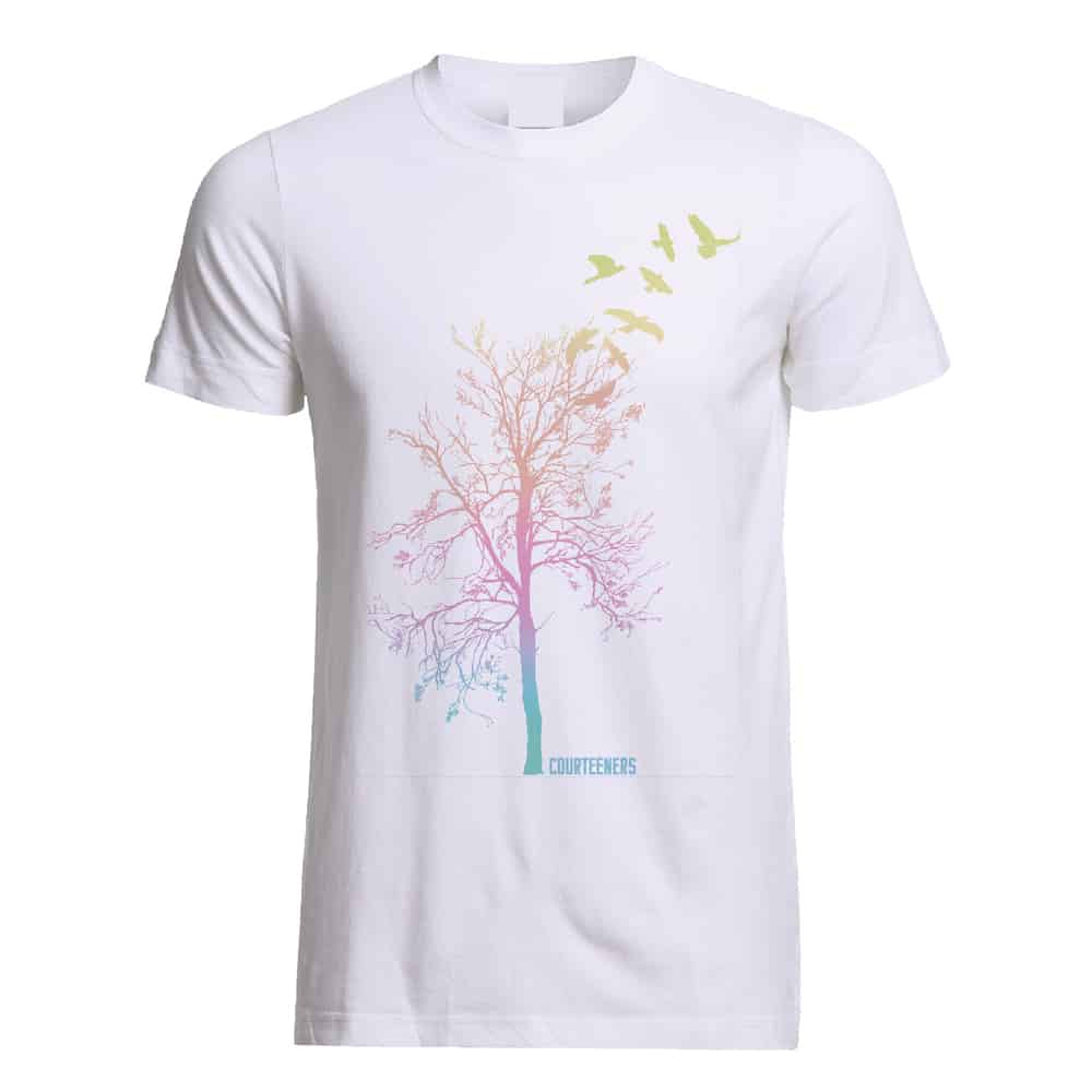 Buy Online Courteeners - Pastel Ombre Tree T-Shirt