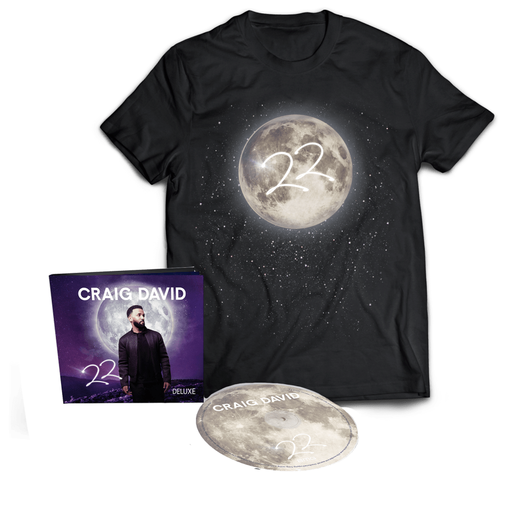 Buy Online Craig David - 22 Deluxe CD (Signed) + T-Shirt