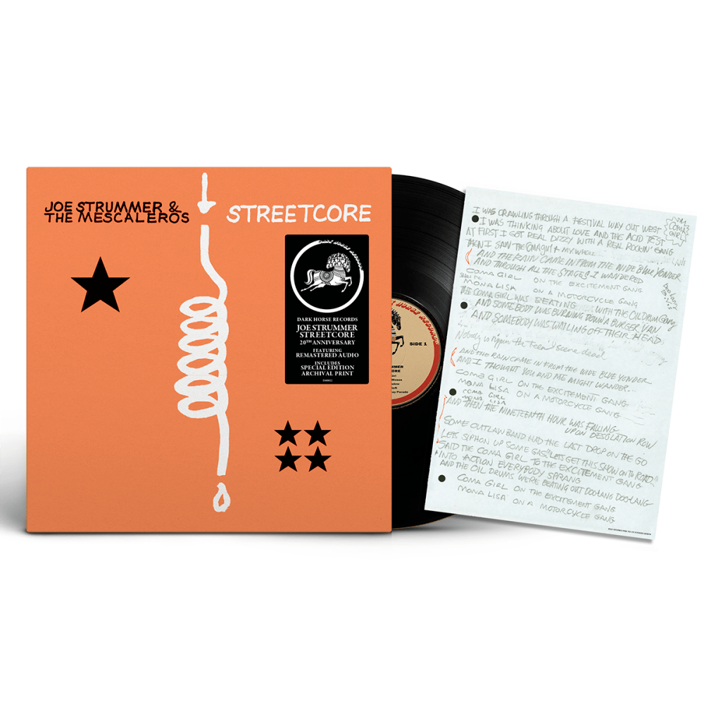 Buy Online Joe Strummer & The Mescaleros - Streetcore (20th Anniversary Edition) (Inc Coma Girl Lyric Art Print)