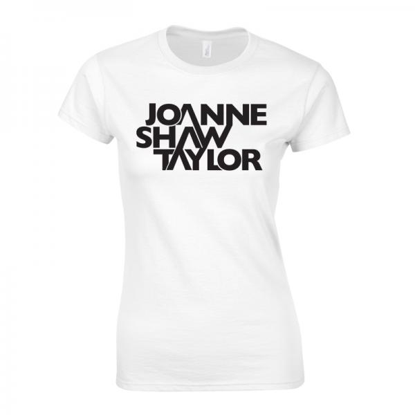 Buy Online Joanne Shaw Taylor - Ladies White Logo T-Shirt