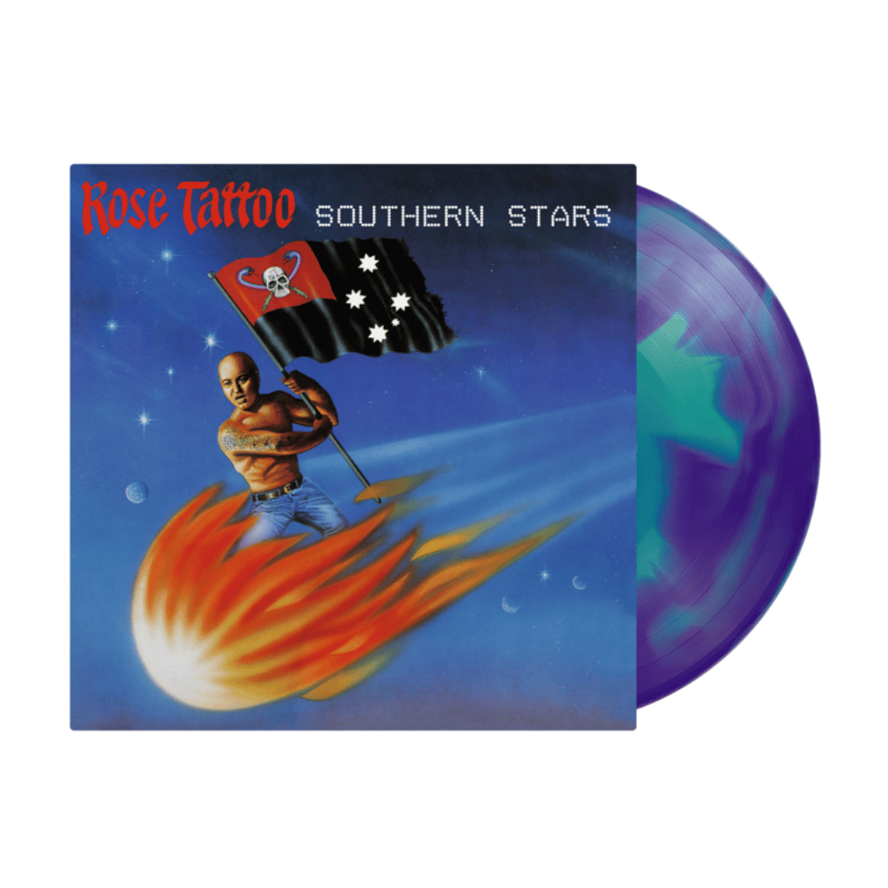 Rose Tattoo + Assault & Battery Black & White Swirl Vinyl | Rose