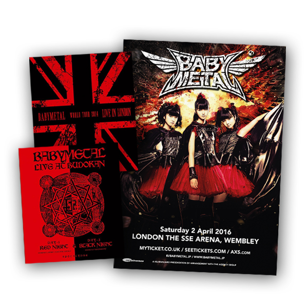 Buy Online Babymetal - Live In London DVD + Live At Budokan DVD + Print