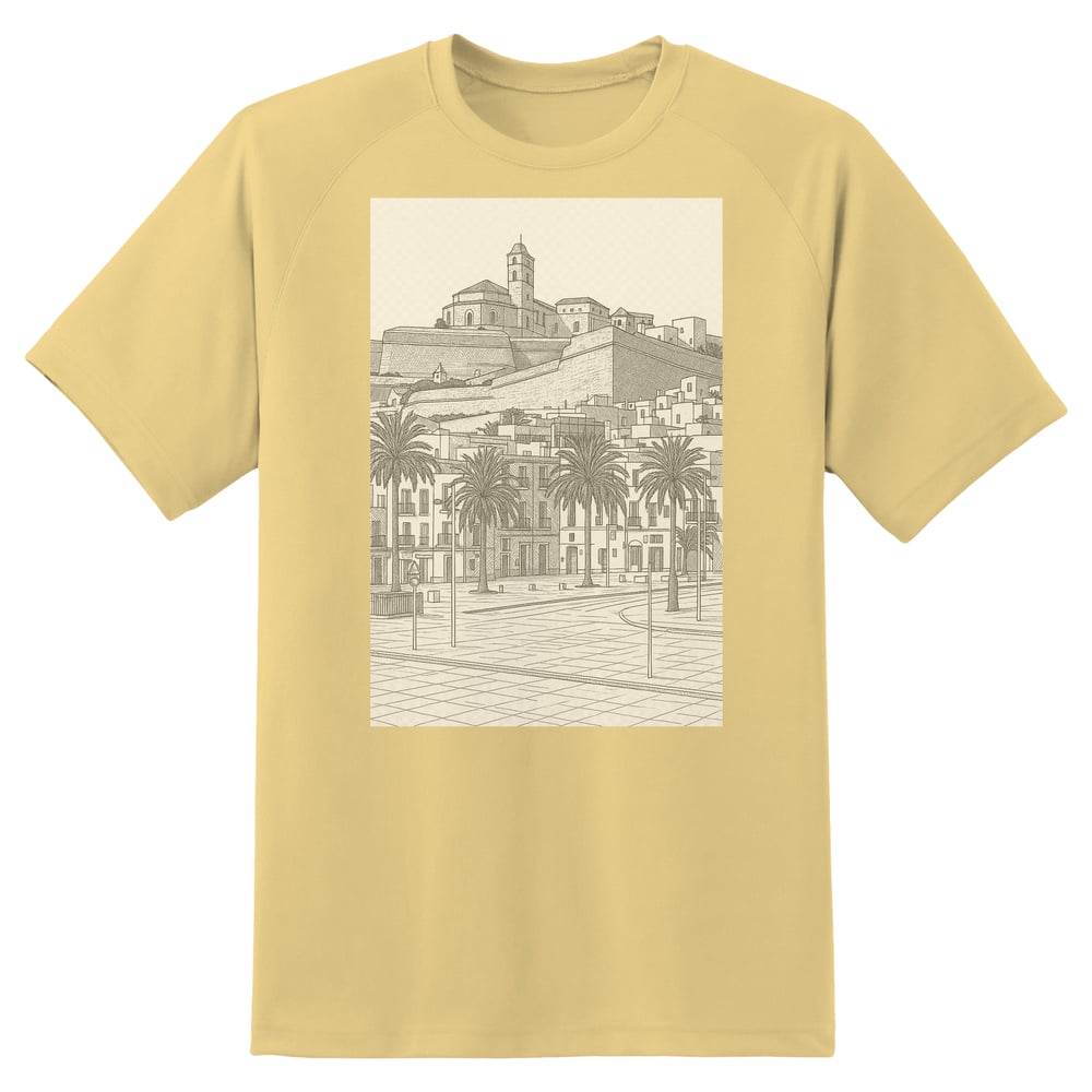 PTIC Christmas Tour Sketches in Ibiza T-Shirt Yellow