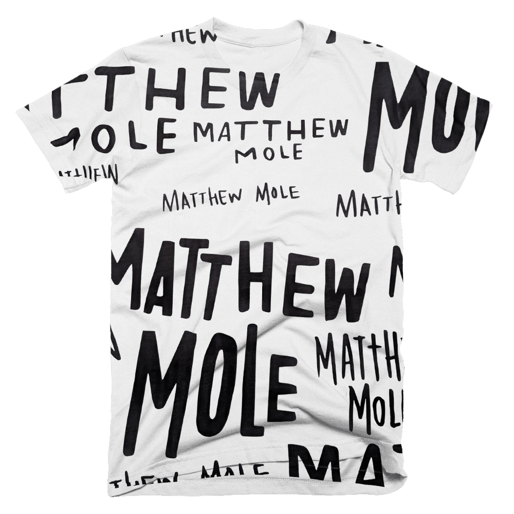 Buy Online Matthew Mole - White All over Print T-Shirt