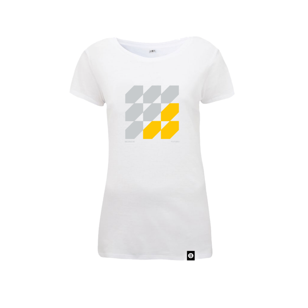 Buy Online Bedrock Music - Musica del Futuro Ladies T-Shirt (White)