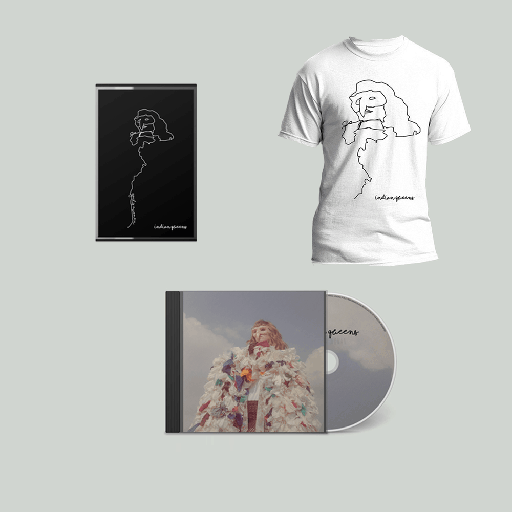 Buy Online Indian Queens - God Is A Woman CD + Cassette + T-Shirt 