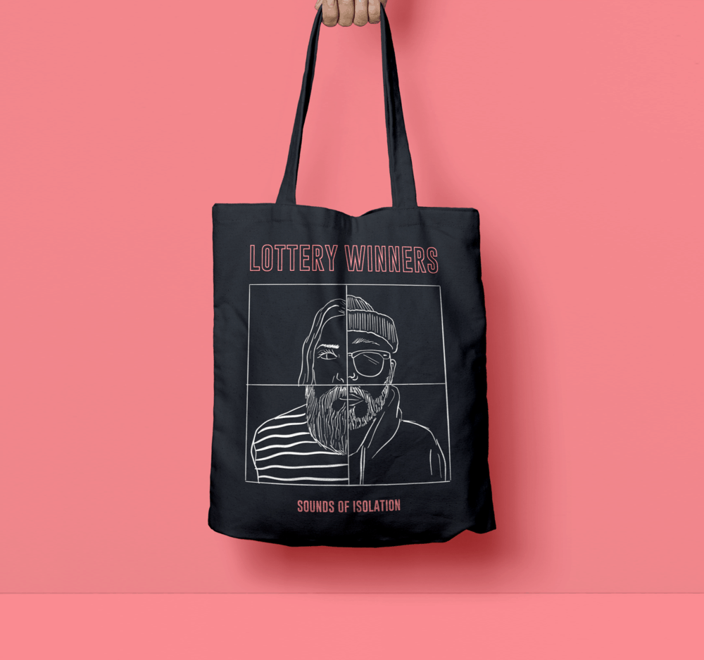 Buy Online The Lottery Winners - Sounds of Isolation Tote Bag