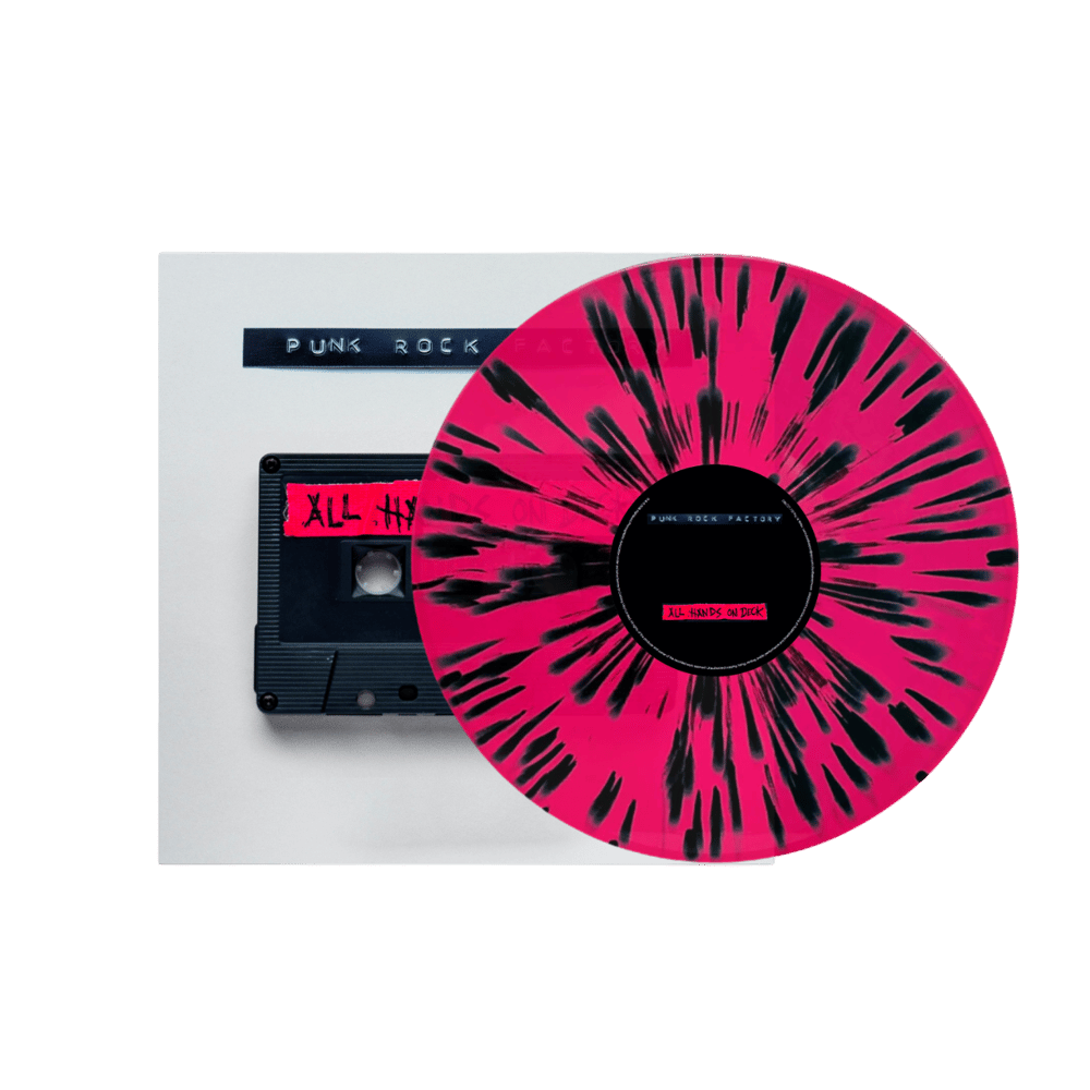 All Hands On Deck Pink Black Splatter | Punk Rock Factory | Punk