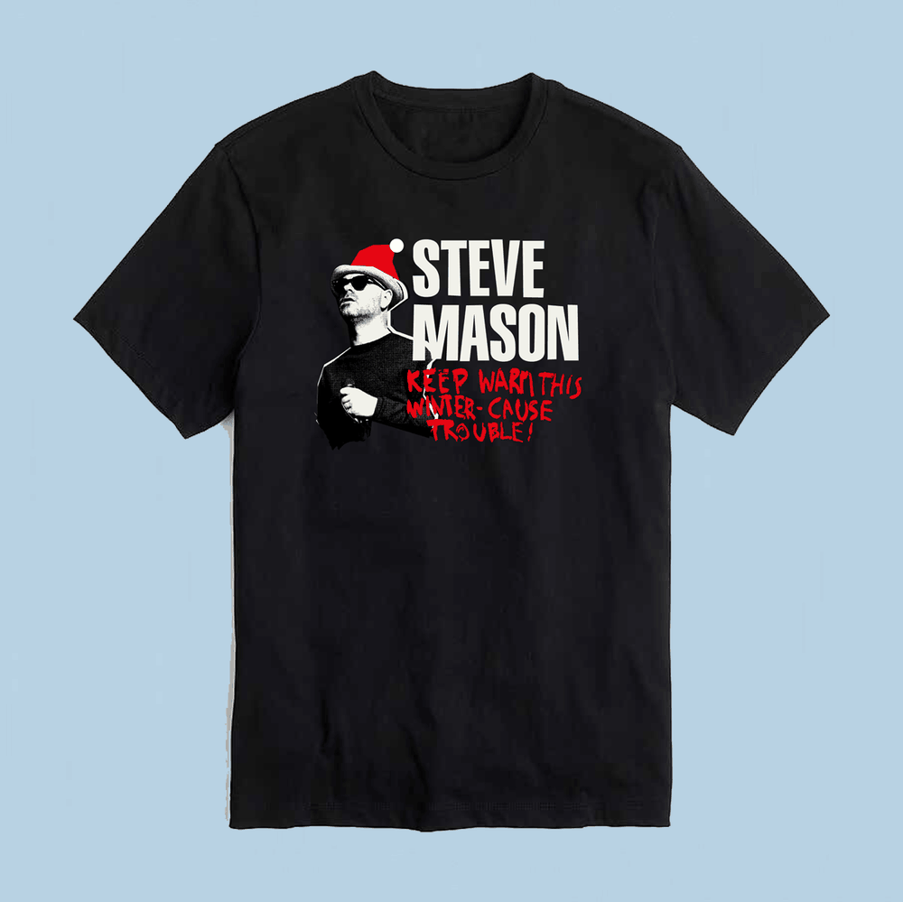 Buy Online Steve Mason - Keep Warm This Winter Black T-Shirt