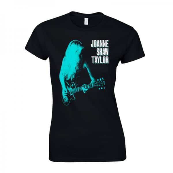 Buy Online Joanne Shaw Taylor - Ladies Green-Blue Guitar T-Shirt 