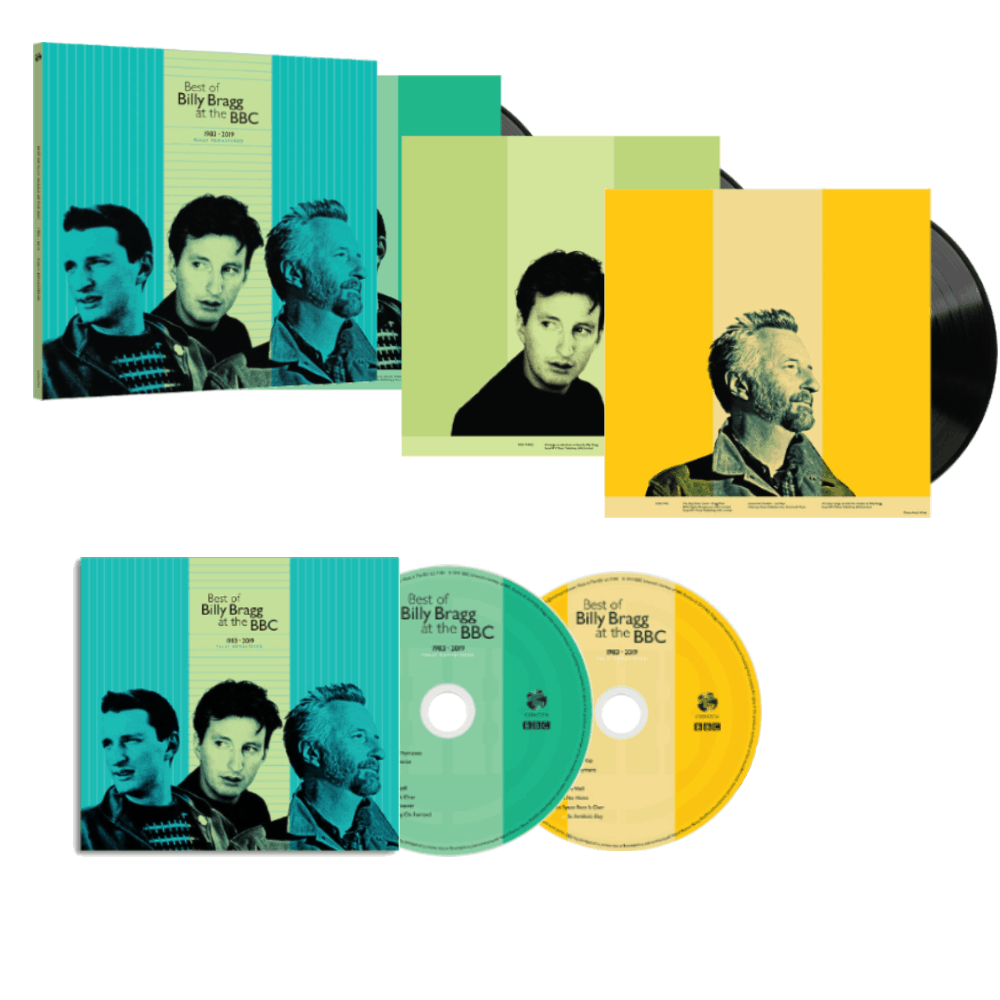 Buy Online Billy Bragg - Best Of BB At BBC Double CD + Triple 180g Black Vinyl  + Limited Edition 12x12 Art Print