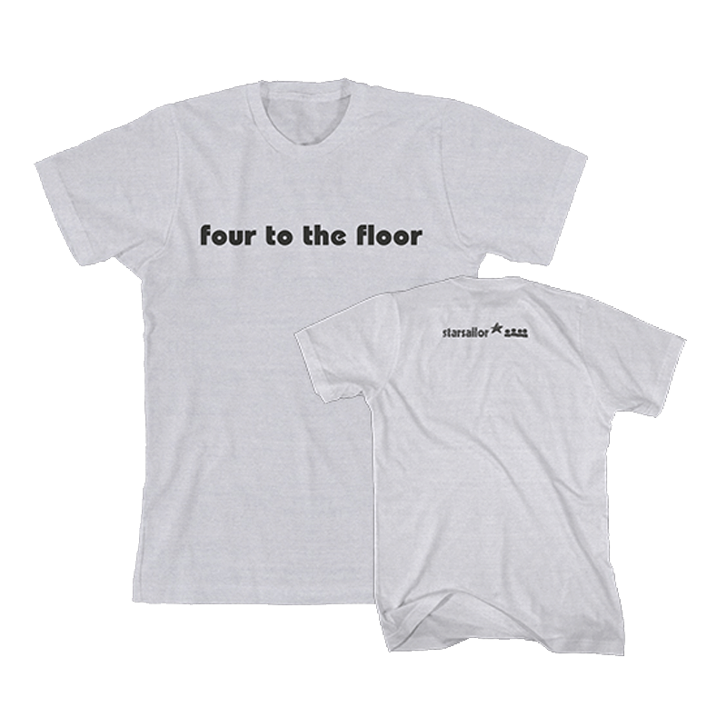 Buy Online Starsailor - Four To The Floor T-Shirt (Light Grey)