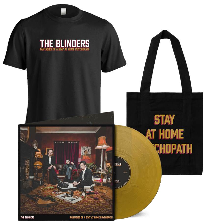 Buy Online The Blinders - Fantasies Of A Stay At Home Psychopath Exclusive Gatefold Gold Vinyl + T-Shirt + Tote Bag