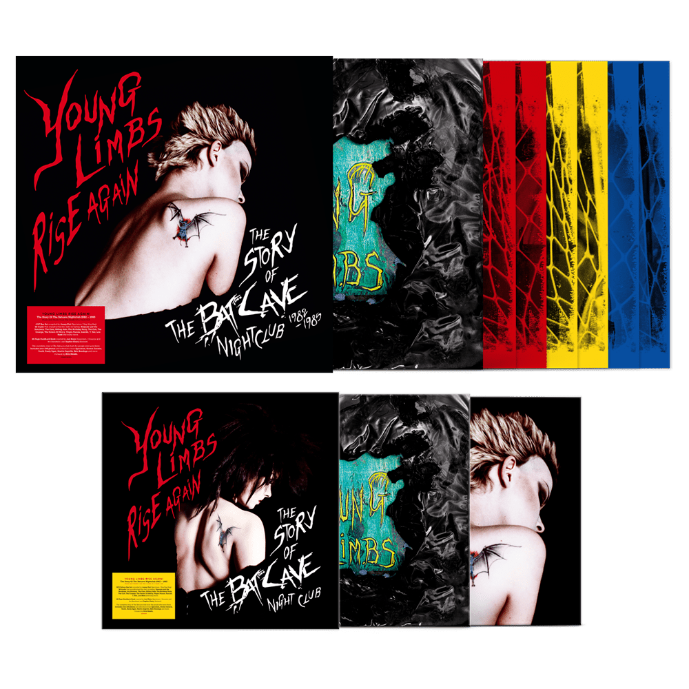 Buy Online Various Artists - Young Limbs Rise Again - The Story Of The Batcave Nightclub 1982 - 1985 - 6LP + 5CD Hardback Books  (inc Signed Print)