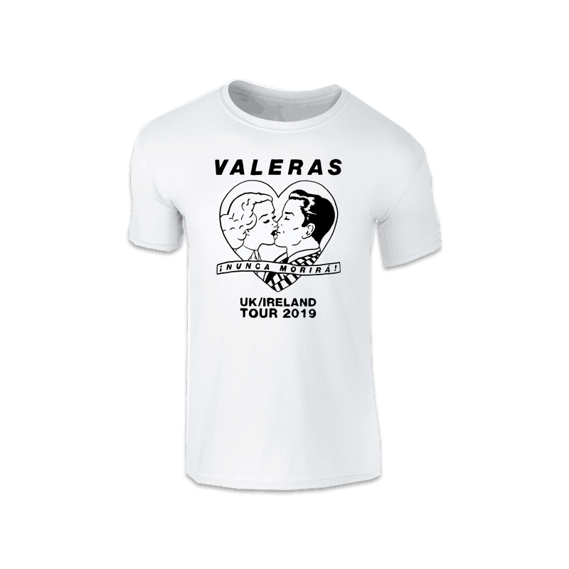 Buy Online VALERAS - UK/Ireland White Tour T-Shirt 2019