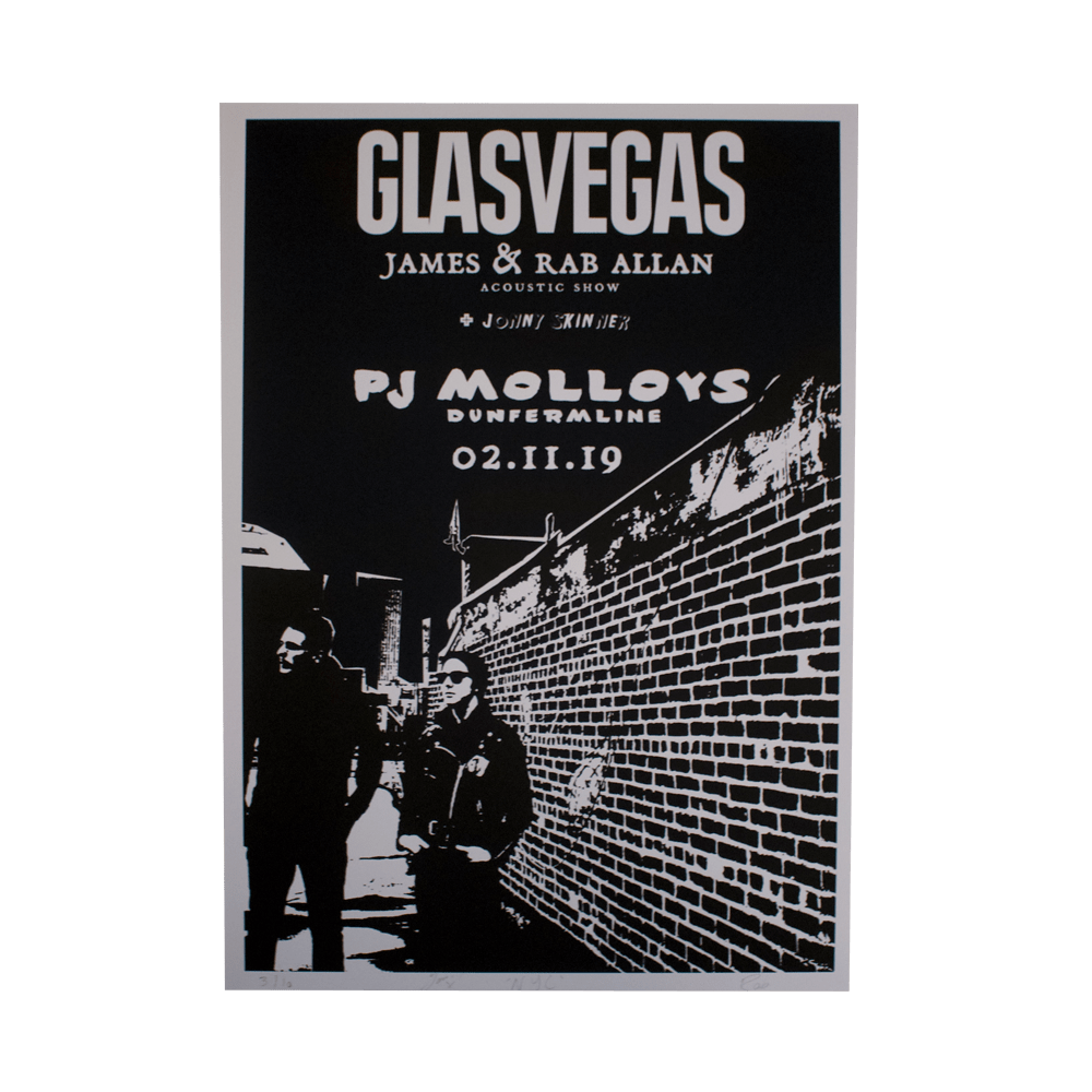 Buy Online Glasvegas - Acoustic Tour Print - Dunfermline