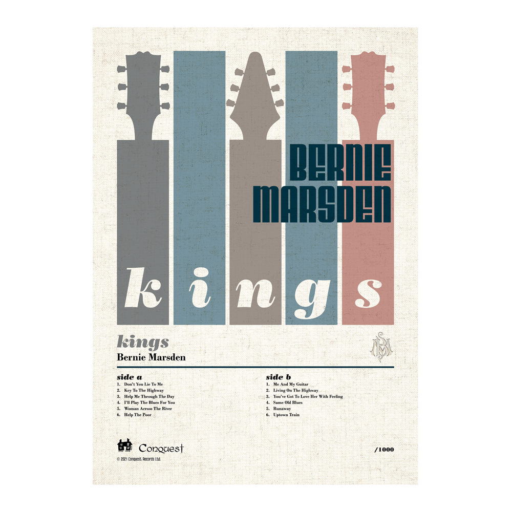 Buy Online Bernie Marsden - Kings - Limited Edition Numbered Lithographic Print