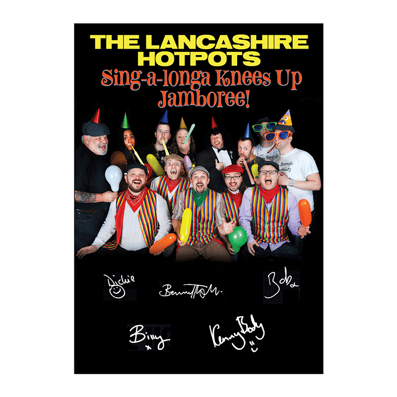 Buy Online The Lancashire Hotpots - Signed A4 Artwork