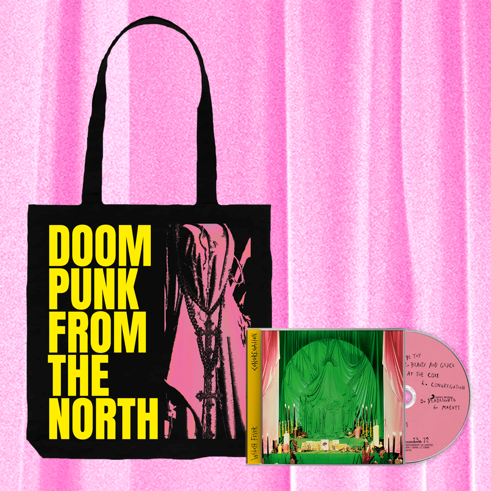 Buy Online Witch Fever - Congregation CD, Doom Punk Heavy Canvas Totebag