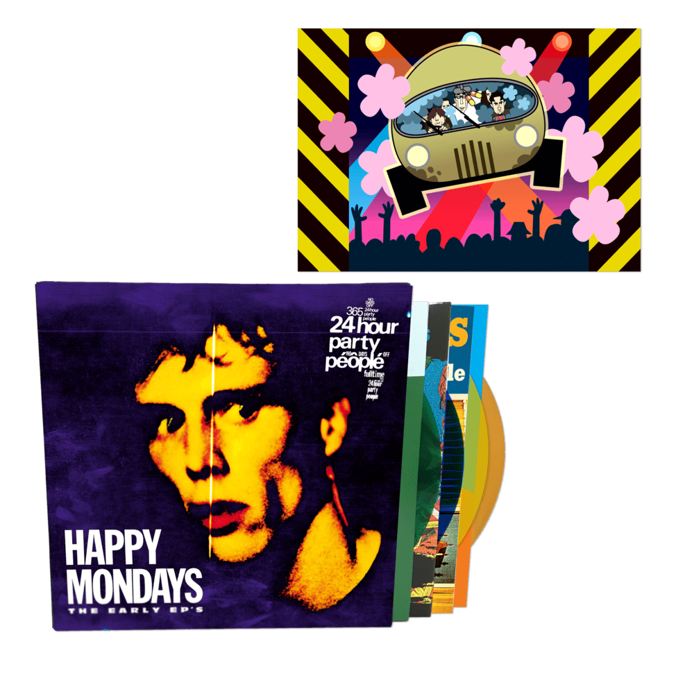 Buy Online Happy Mondays - The Early EPs Coloured + Limited Edition A4 Print (Exclusive)