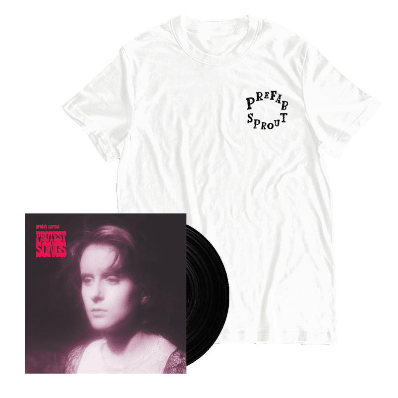 Buy Online Prefab Sprout - Protest Songs (Remastered) Heavyweight Vinyl + White T-Shirt