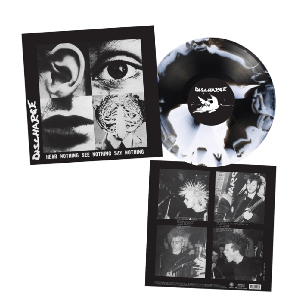 Hear Nothing See Nothing Say Nothing 180g White & Black Swirl