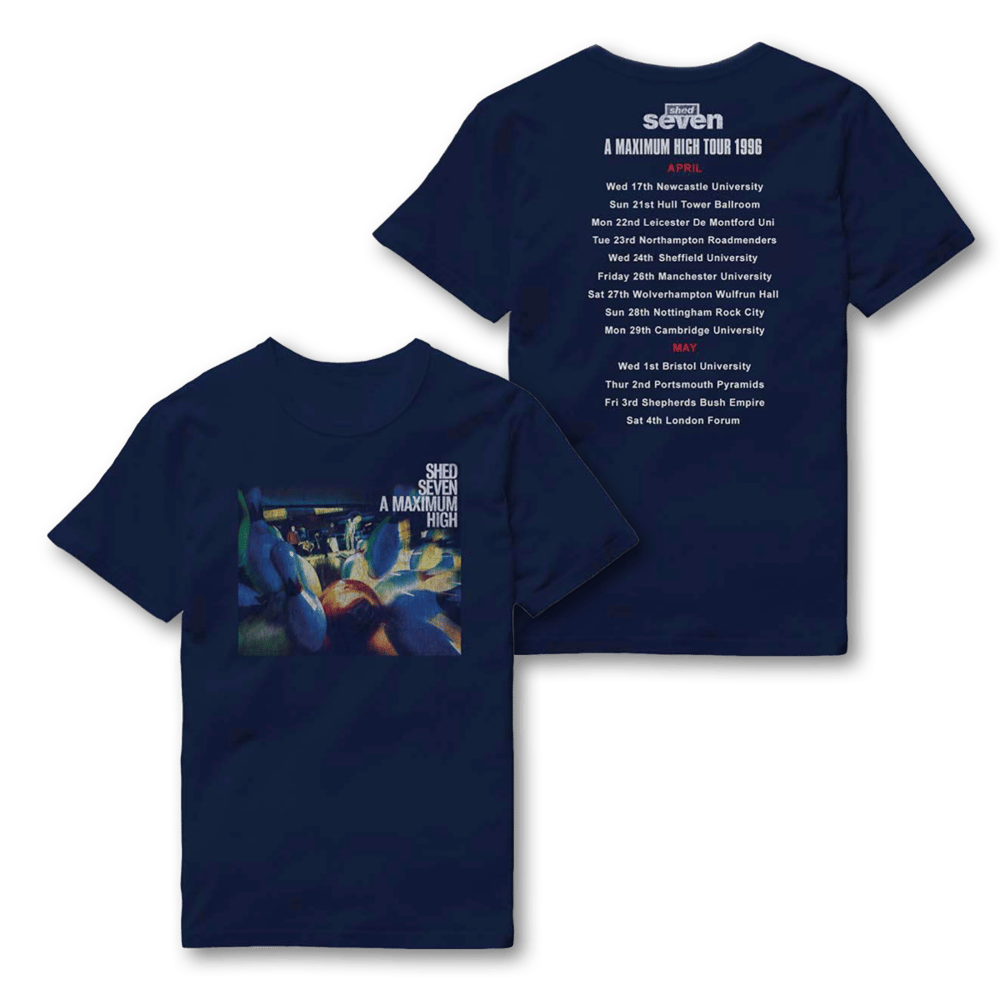 Buy Online Shed Seven - A Maximum High 1996 Retro Tour T-Shirt