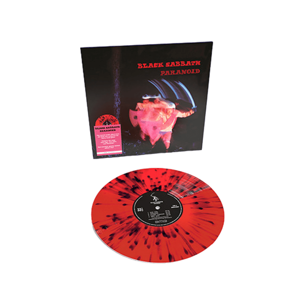 Paranoid RSD 2024 Red & Black Splatter | Black Sabbath | Townsend
