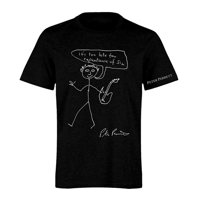 Buy Online Peter Perrett - Repentance Of Sin Black T-Shirt
