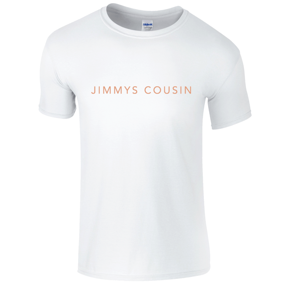 Buy Online Jimmys Cousin - White Logo T-Shirt