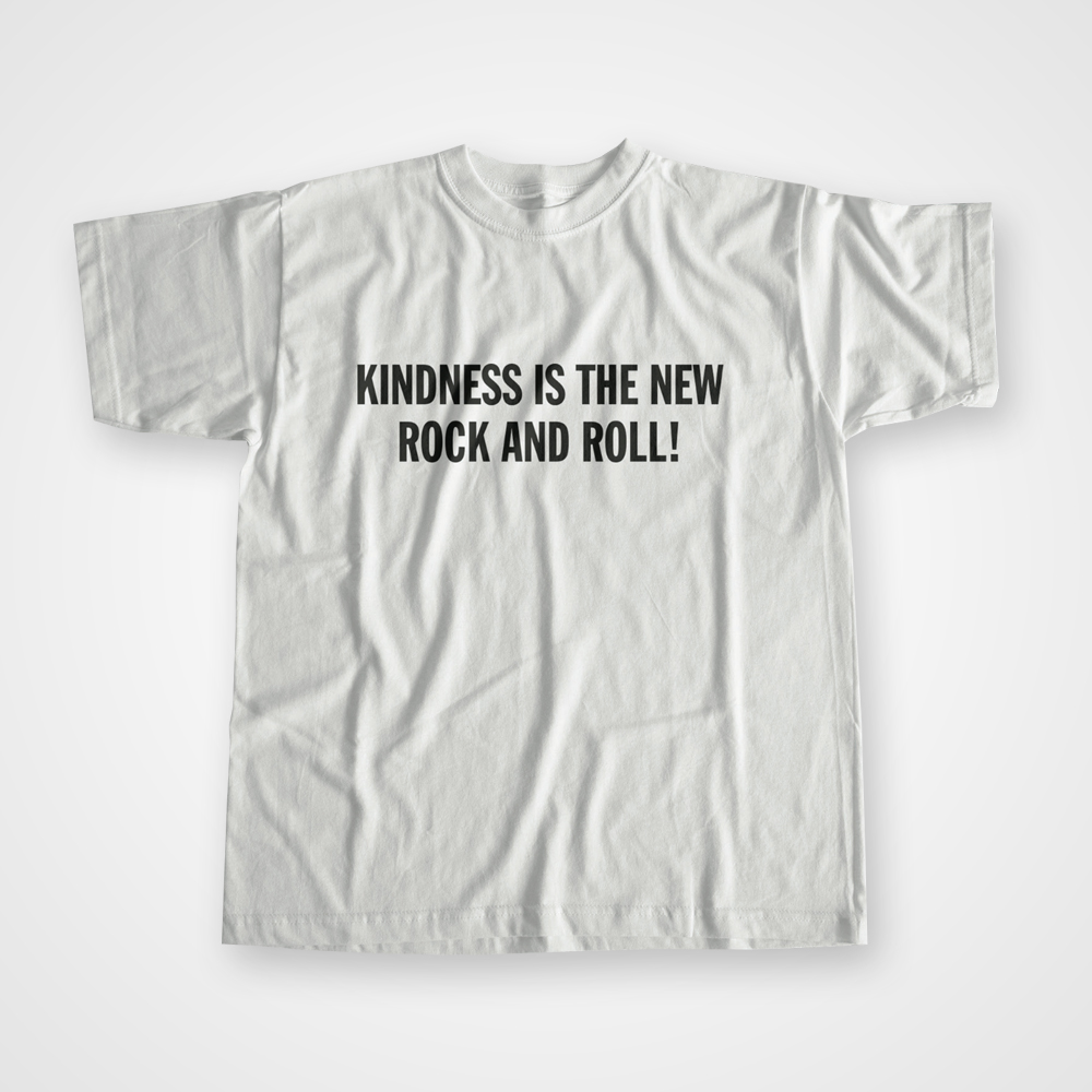 Buy Online Peace - Kindness Is The New Rock And Roll T-Shirt