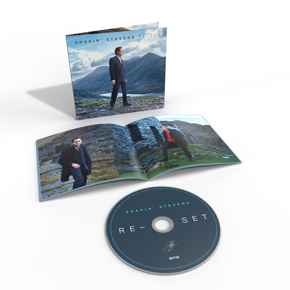 Buy Online Shakin' Stevens - RE-SET CD Digisleeve Alternative Cover Signed Art Card