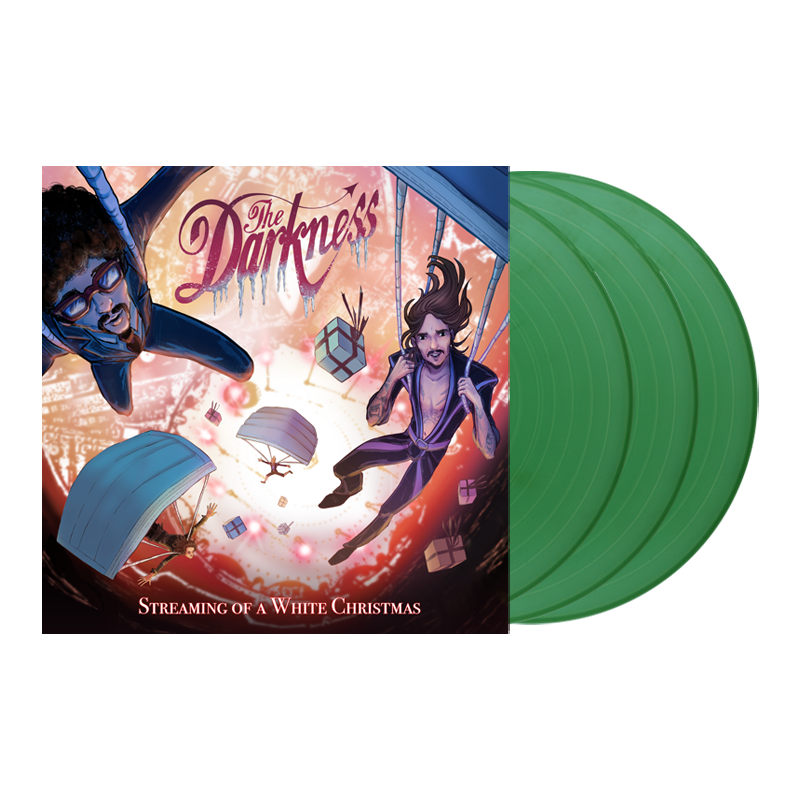 Buy Online The Darkness - Streaming Of A White Christmas Triple Sparkle Green Vinyl