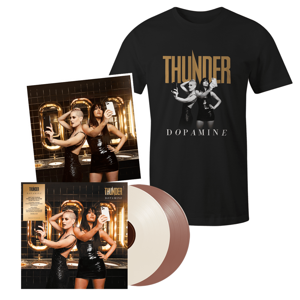 Buy Online Thunder - Dopamine Gatefold Coloured Double Vinyl + T-Shirt (Inc Lenticular Art Card)