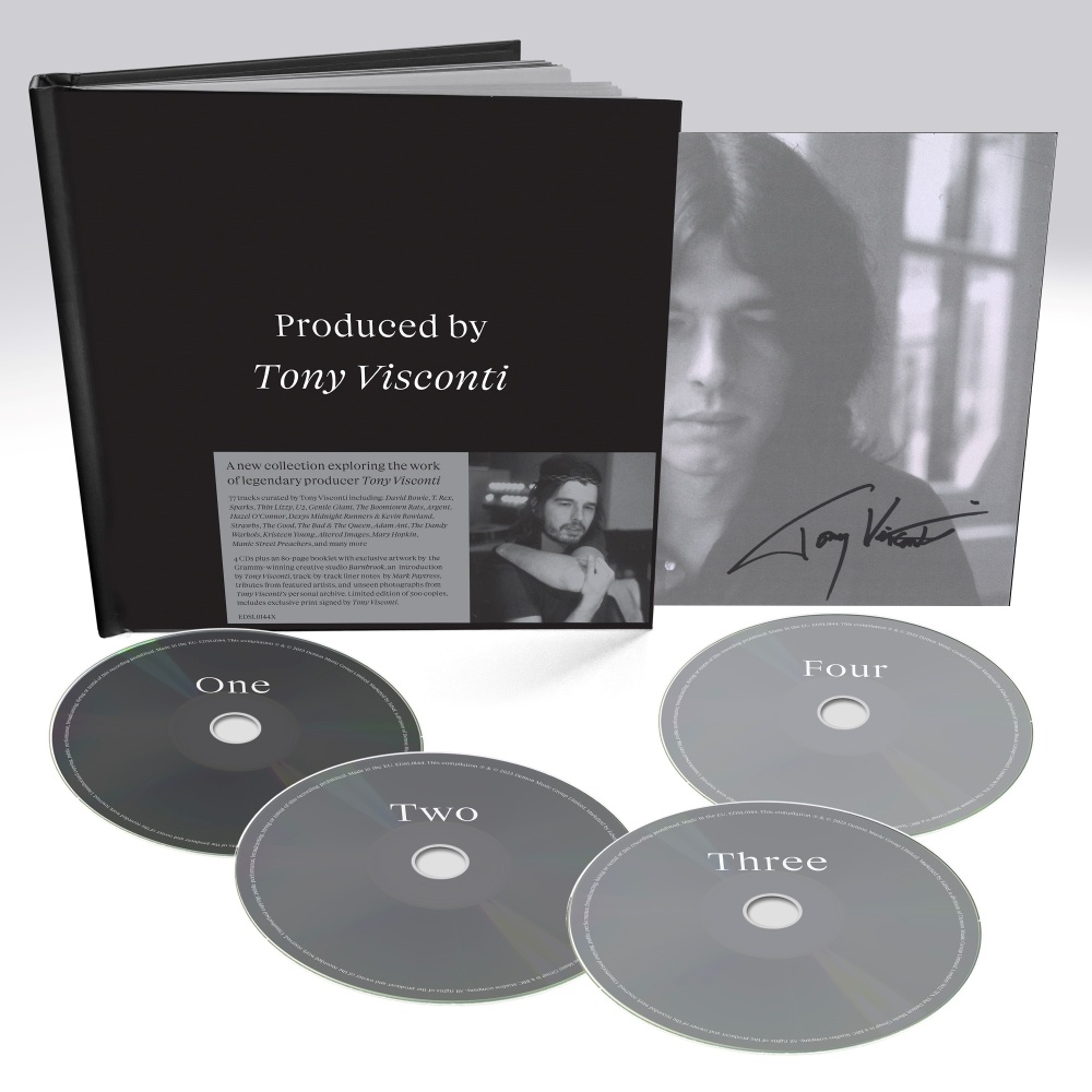 Buy Online Various Artists - Produced By Tony Visconti 4CD (Exclusive Signed Edition)