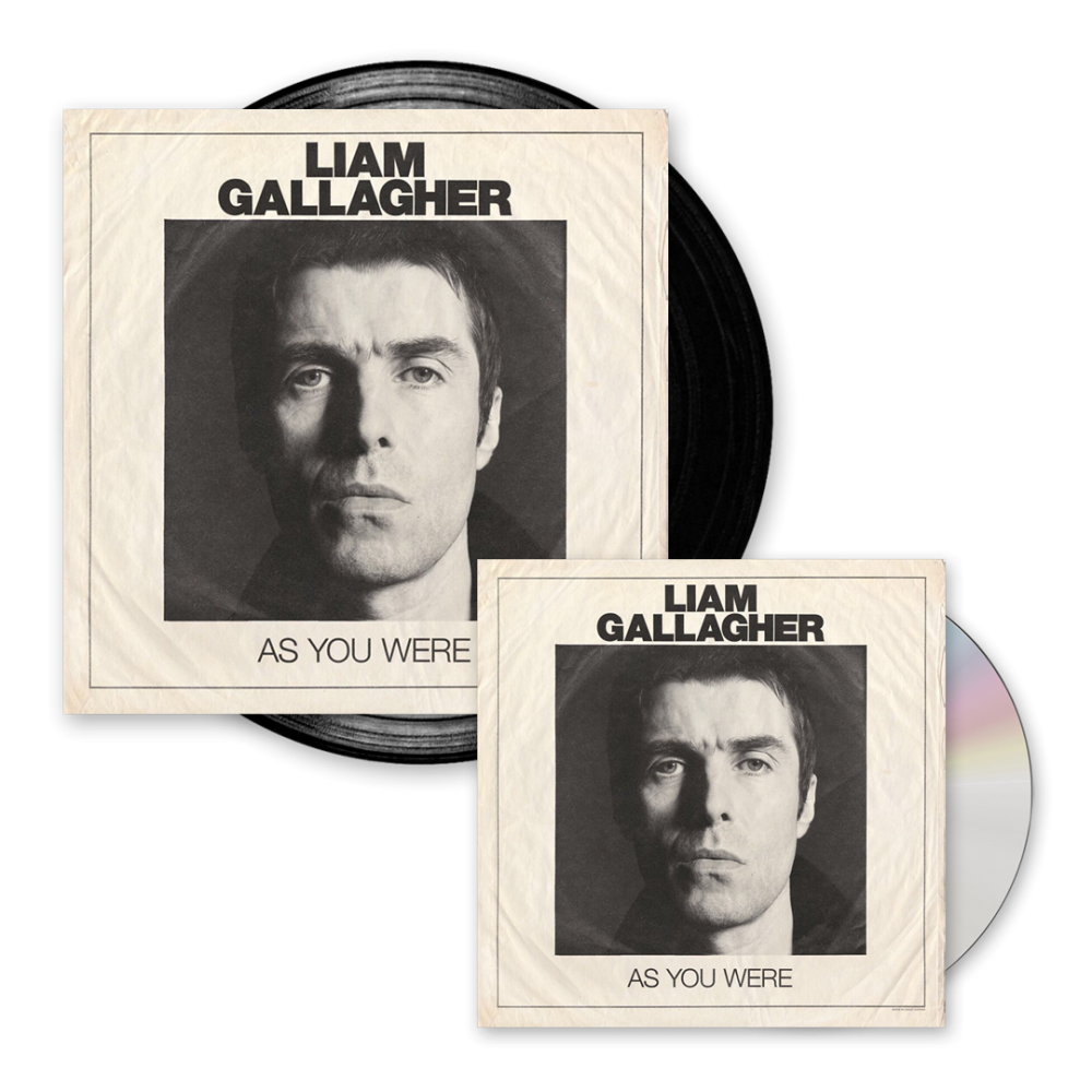 As You Were Deluxe CD + Black Vinyl LP on Liam Gallagher Official