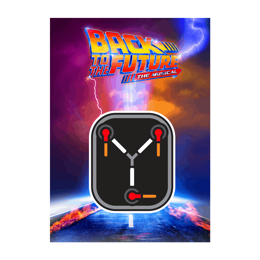 Buy Online Back To The Future The Musical - Flux Capacitor Decal